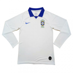 Brazil 2019 Copa America Long Sleeve Away Soccer Jersey Shirt