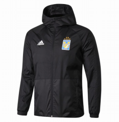18-19 Tigres UANL Authentic Woven Windrunner Black Jacket