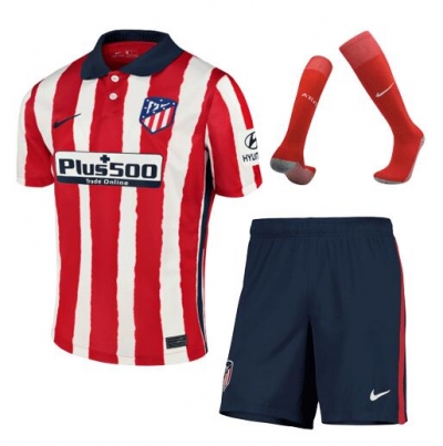 20-21 Atletico Madrid Home Soccer Full Kits