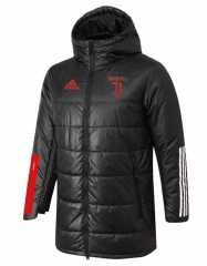 21-22 Juventus Long Black Winter Jacket