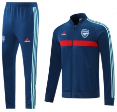 21-22 Arsenal Blue Green Training Jacket and Pants