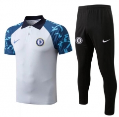 2022-23 Chelsea White Polo Shirt and Pants