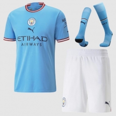22-23 Manchester City Home Soccer Full Kits