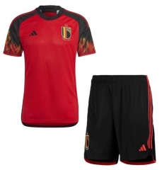 Children Belgium 2022 World Cup Home Soccer Kit