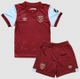 Children 23-24 West Ham United Home Soccer Uniforms