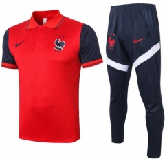 2020 France Red Polo Sets