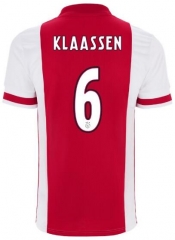 Davy Klaassen 6 Ajax 20-21 Home Soccer Jersey Shirt