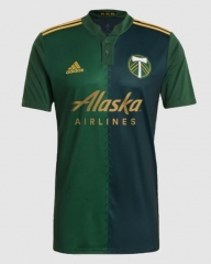 Player Version 21-22 Portland Timbers Home Soccer Jersey Shirt