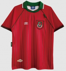 Retro 94/96 Wales Home Soccer Jersey Shirt