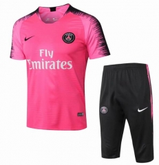 18-19 PSG Pink Stripe Short Training Suit