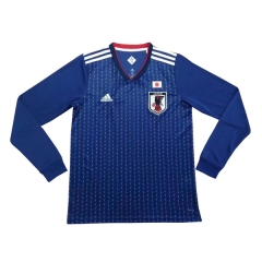 Japan 2018 World Cup Home Long Sleeve Soccer Jersey Shirt