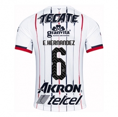 18-19 Deportivo Guadalajara Chivas E Hernandez 6 Away Soccer Jersey Shirt