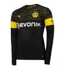 18-19 Borussia Dortmund Away Long Sleeve Soccer Jersey Shirt