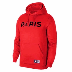 18-19 PSG JORDAN Red Core Hoody