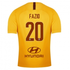 18-19 AS Roma FAZIO 20 Third Soccer Jersey Shirt