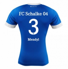 18-19 FC Schalke 04 Hamza Mendyl 3 Home Soccer Jersey Shirt