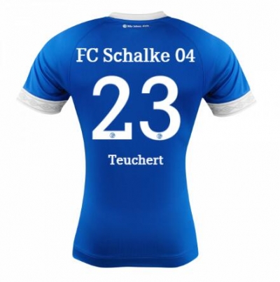 18-19 FC Schalke 04 Cedric Teuchert 23 Home Soccer Jersey Shirt