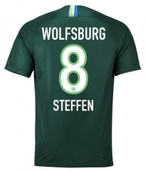 18-19 VfL Wolfsburg STEFFEN 8 Home Soccer Jersey Shirt