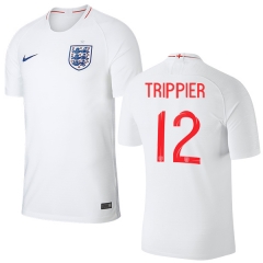England 2018 FIFA World Cup KIERAN TRIPPIER 12 Home Soccer Jersey Shirt