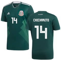 Mexico 2018 World Cup Home JAVIER HERNANDEZ 14 Soccer Jersey Shirt