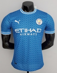 Player Version Shirt 2022-23 Manchester City Kit Blue Special Soccer Jersey