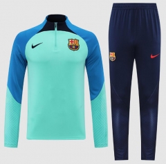 22-23 Barcelona Green Blue Training Sweatshirt and Pants