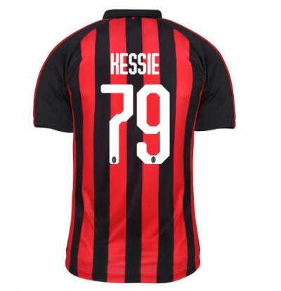 18-19 AC Milan KESSIE 79 Home Soccer Jersey Shirt