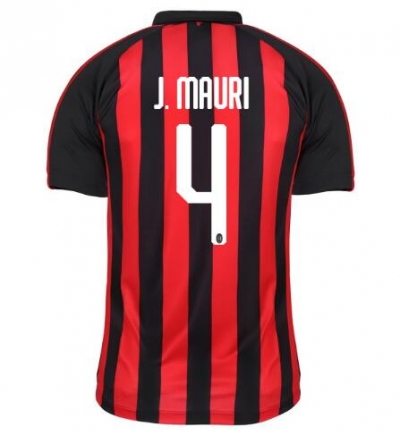 18-19 AC Milan J. MAURI 4 Home Soccer Jersey Shirt