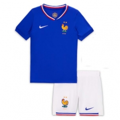Children 2024 Euro Cup France Home Soccer Kits