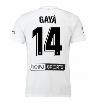 18-19 Valencia GAYÀ 14 Home Soccer Jersey Shirt