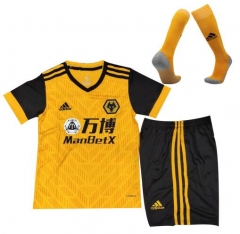 Children 20-21 Wolverhampton Wanderers Home Soccer Full Kits