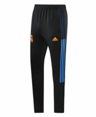 21-22 Real Madrid Black Blue Training Pants