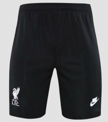 21-22 Liverpool Black Goalkeeper Soccer Shorts
