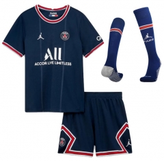 Children 21-22 PSG Home Soccer Full Kit