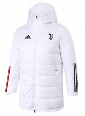 21-22 Juventus Long White Winter Jacket