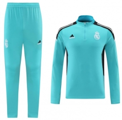 21-22 Real Madrid Cyan Training Top and Pants