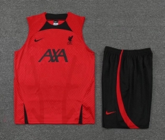22-23 Liverpool Red Training Vest Shirt and Shorts