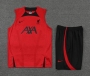 22-23 Liverpool Red Training Vest Shirt and Shorts