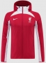 22-23 Liverpool Red White Windbreaker Jacket