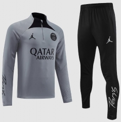 22-23 PSG Grey Training Sweatshirt and Pants