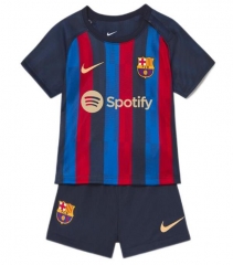 Children 22-23 Barcelona Home Soccer Uniforms