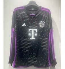 Long Sleeve 23-24 Bayern Munich Away Soccer Jersey Shirt