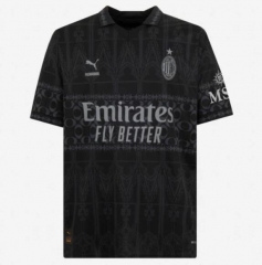 23-24 AC Milan Black Fourth Soccer Jersey Shirt