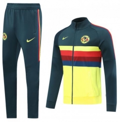 20-21 Club America Green Yellow Training Jacket and Pants
