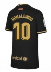RONALDINHO 10 Barcelona 20-21 Away Soccer Jersey Shirt