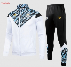 Children 21-22 Manchester City White Jacket and Pants