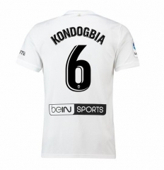 18-19 Valencia KONDOGBIA 6 Home Soccer Jersey Shirt