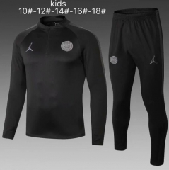 18-19 Children PSG x Jordan Black Training Suit