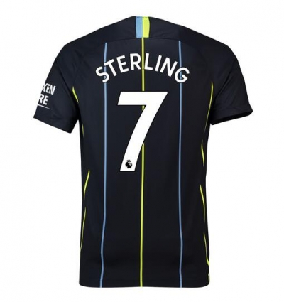 18-19 Manchester City Sterling 7 Away Soccer Jersey Shirt