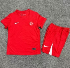 Children 2024 Euro Cup Turkey Away Soccer Kits